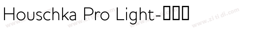 Houschka Pro Light字体转换